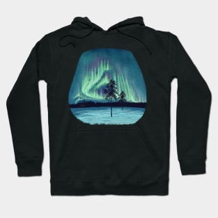 Northern lights in Lapland - Scandinavia Hoodie